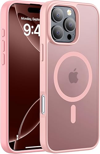 Hualele Magnetic for iPhone 16 Pro Max Case,Compatible with MagSafe, Military Gr