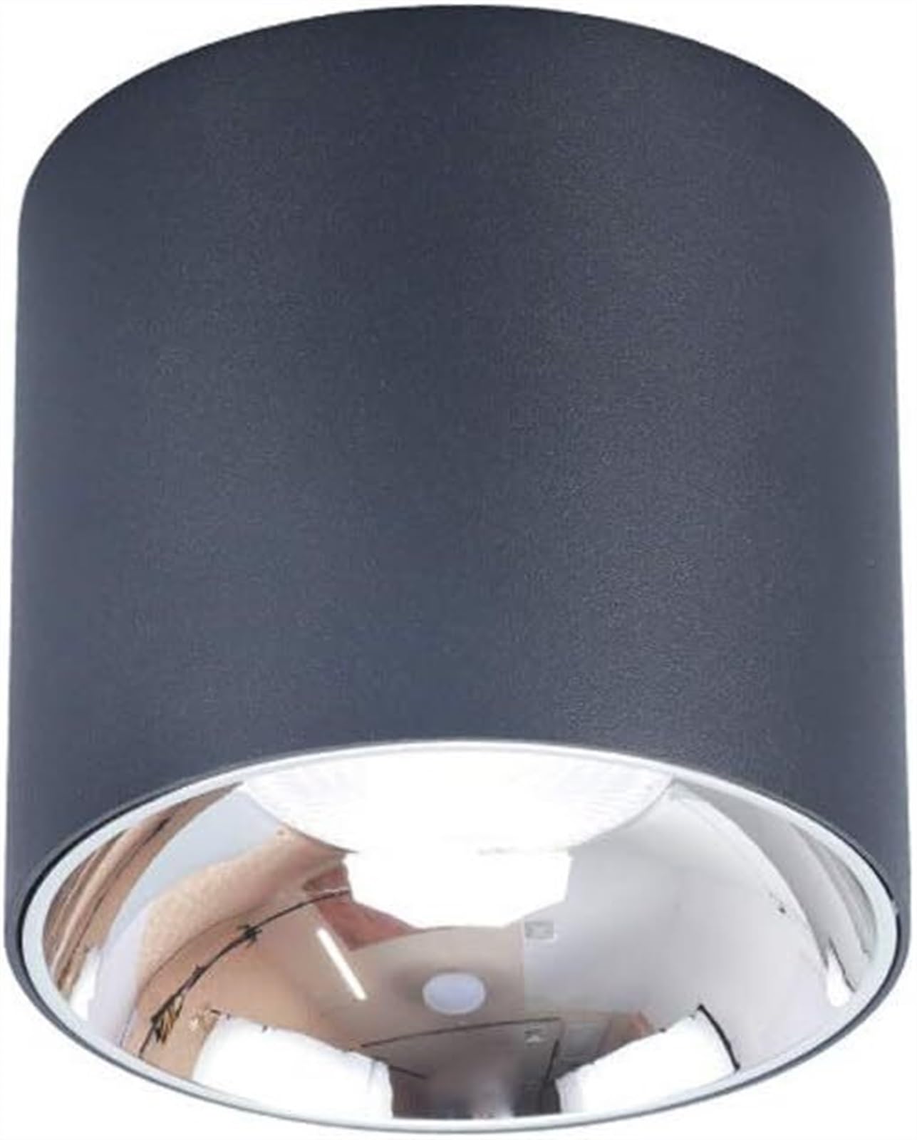 NAKEAH Sturdy LED Spotlight Ceiling Lights,Indoor Surface Mounted Downlight, Bedroom Decoration Wash Wall Lamp, Black Metal (Color : White, Size : White light)