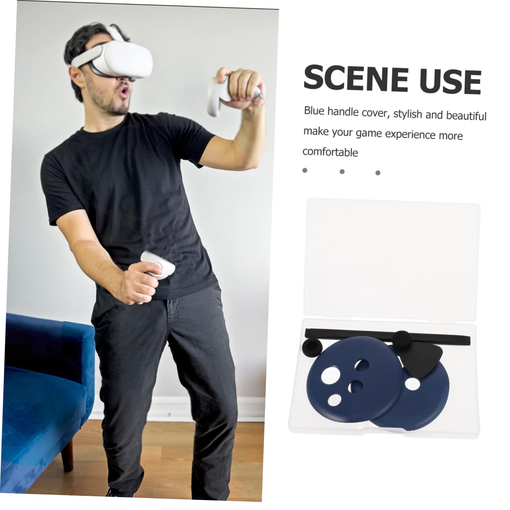 Uonlytech 3sets Cover Protettiva Per Controller Vr Sostituzione Facile Design Accessorio Anti- Compatibile Con Controller Vr Installazione