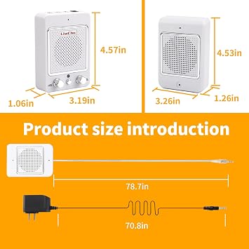 Window Speaker Intercom System,Wired Dual-Way Window Counter Intercom, High Power Speaker for Store,Business,Catering.