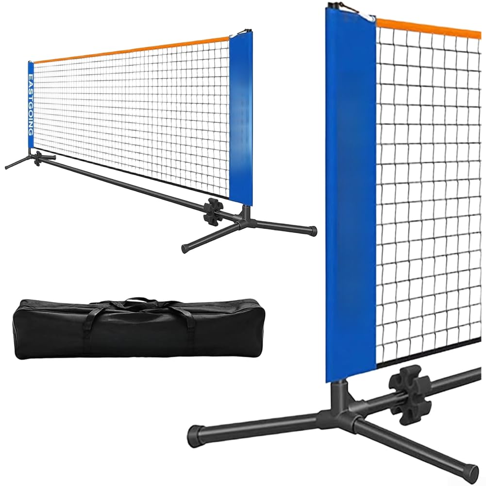Honseadek Rete portatile di Pickleball con la struttura d'acciaio, 300X90Cm Quick Setup Outdoor Sports Tennis Net per il cortile