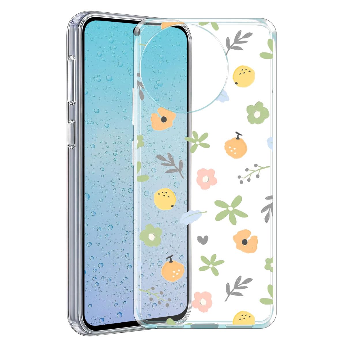 Case Compatible with Realme 11x 5G, Shockproof Thin Cover, Yellowing-Resistant Slim Transparent TPU Phone Case Patterns18