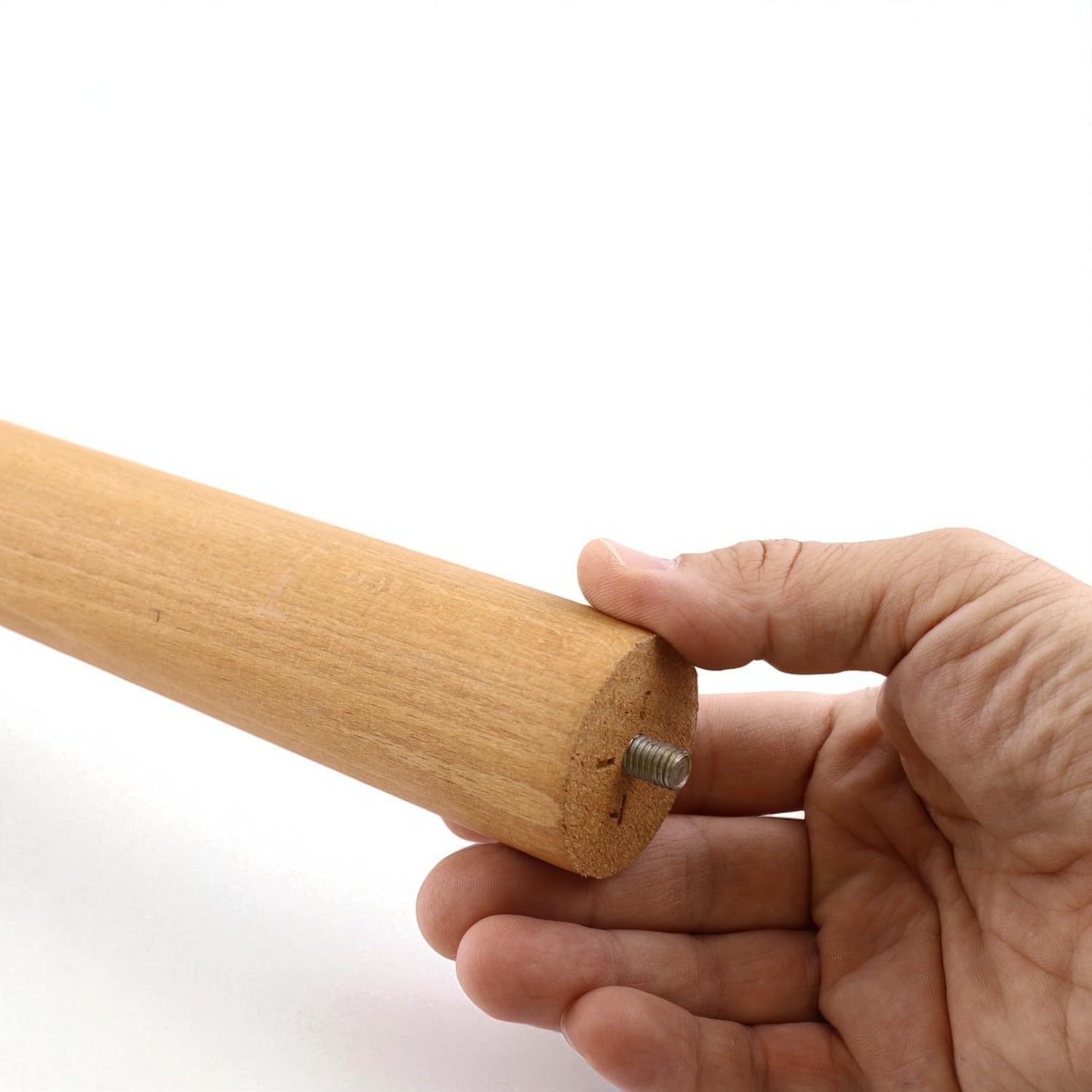 Bohem 25 cm 3 ADET Kahverengi Doğal Ahşap Boyalı Silindir Sehpa Masa Ayağı Mobilya Yedek Parça