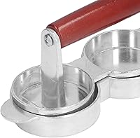 Vista 9 de Mini prensa de hamburguesas, prensa de hamburguesa de forma redonda Patty Maker para picnic para barbacoa