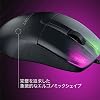 ROCCAT Kone Pro Wired Gaming Mouse, Black/Black, Optical/19K, Optical Switch, Side Buttons, Lightweight 2.3 oz 66 g, PTFE, Reflex, RGB, German Design