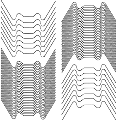 150 Stück Gewächshaus Klammern, Edelstahl Gewächshausklammern Extra Stark w-Typ Gewächshäuser Zubehör mit erhöhter Spannkraft für Glashau Sturmfest Federstahl Hohlkammerplatte Befestigungsclips Cover