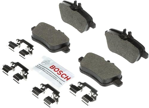 BOSCH BC1646 QuietCast Premium Juego de pastillas de freno de disco de cerámica - Compatible con Infiniti QX30 seleccionado Mercedes-Benz B Electric