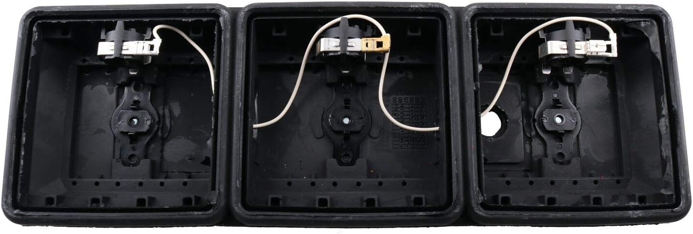 Pair Rubbolite Triple Module Rear Combination Light for Trailer Ifor William