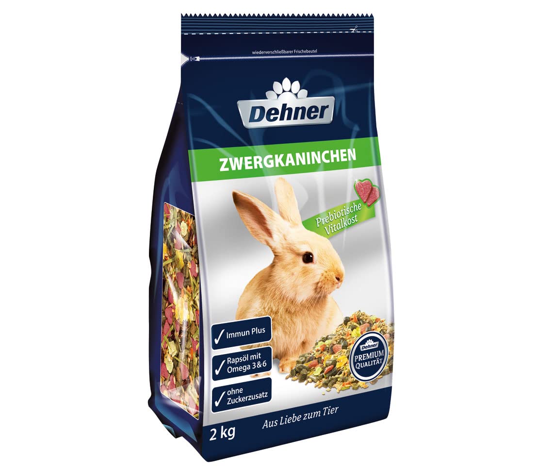 Mangime Per Conigli Nani Dehner - Pellet Alto Contenuto Fibre 10kg, Senza Conservanti - Foto 3