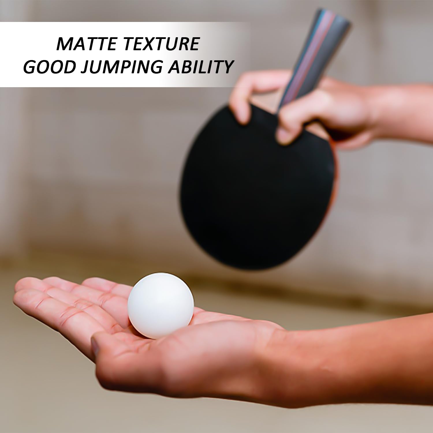 Pelotas de ping pong blancas 40 uds. plástico mate sin costuras para tenis de mesa deportes juegos