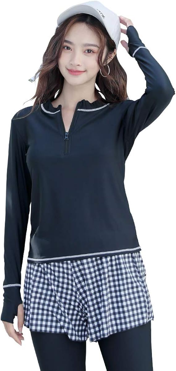 Amazon Co Jp Teddy フィットネス 水着 レディース 体型カバー 5点セット 長袖 ラッシュガード スポーツブラ ショーツ ショートパンツ レギンス Hys2122 スポーツ アウトドア