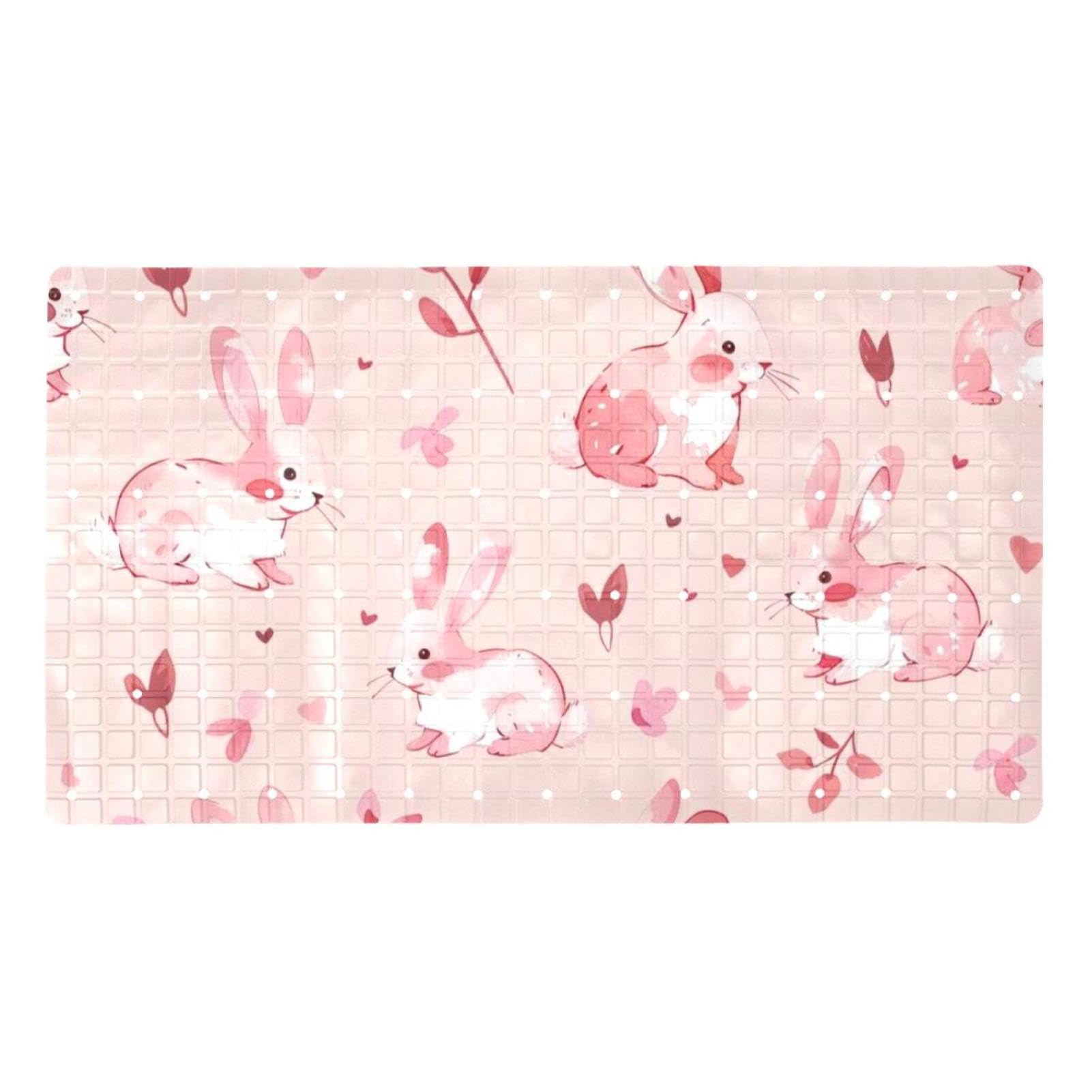 Tapis de bain antidérapant rose idéal pour sécuriser la douche des enfants avec douceur