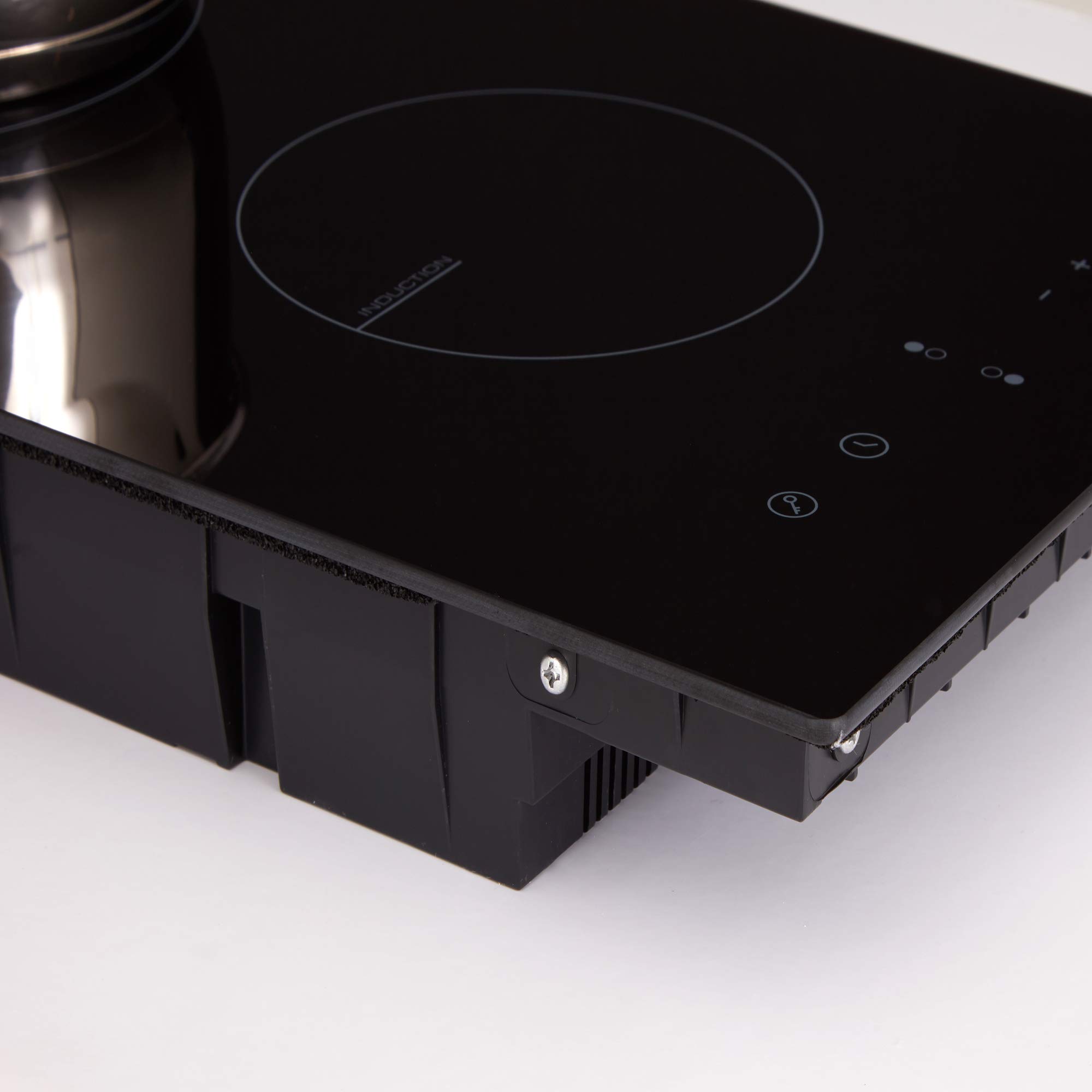 Cookology 30cm Domino Ceramic Induction Hob CIT300 300mm Black Glass