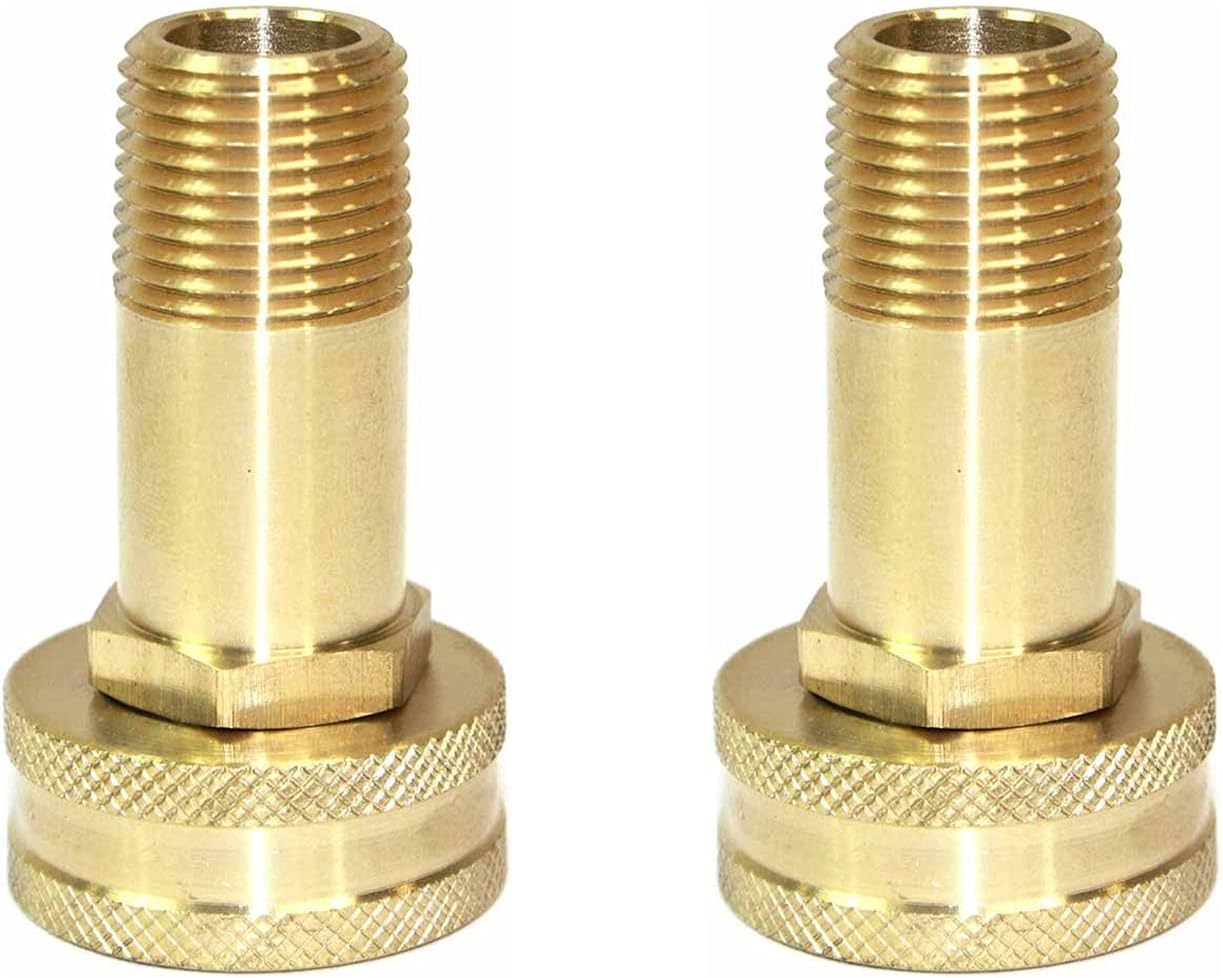 Interstate Pneumatics FGF106-2PK 3/4" GHT Female x 3/8" Male NPT Hose Fitting - Swivel - Pack of 2