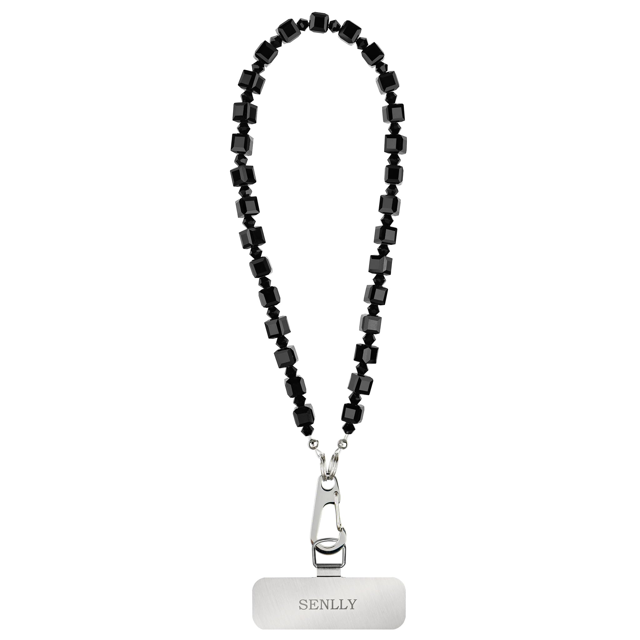SENLLY Wristlet Phone Lanyard Charm, Selected K9 Crystal Wrist Strap, Use Stainless Steel Hardware, Jewel Gift for Women