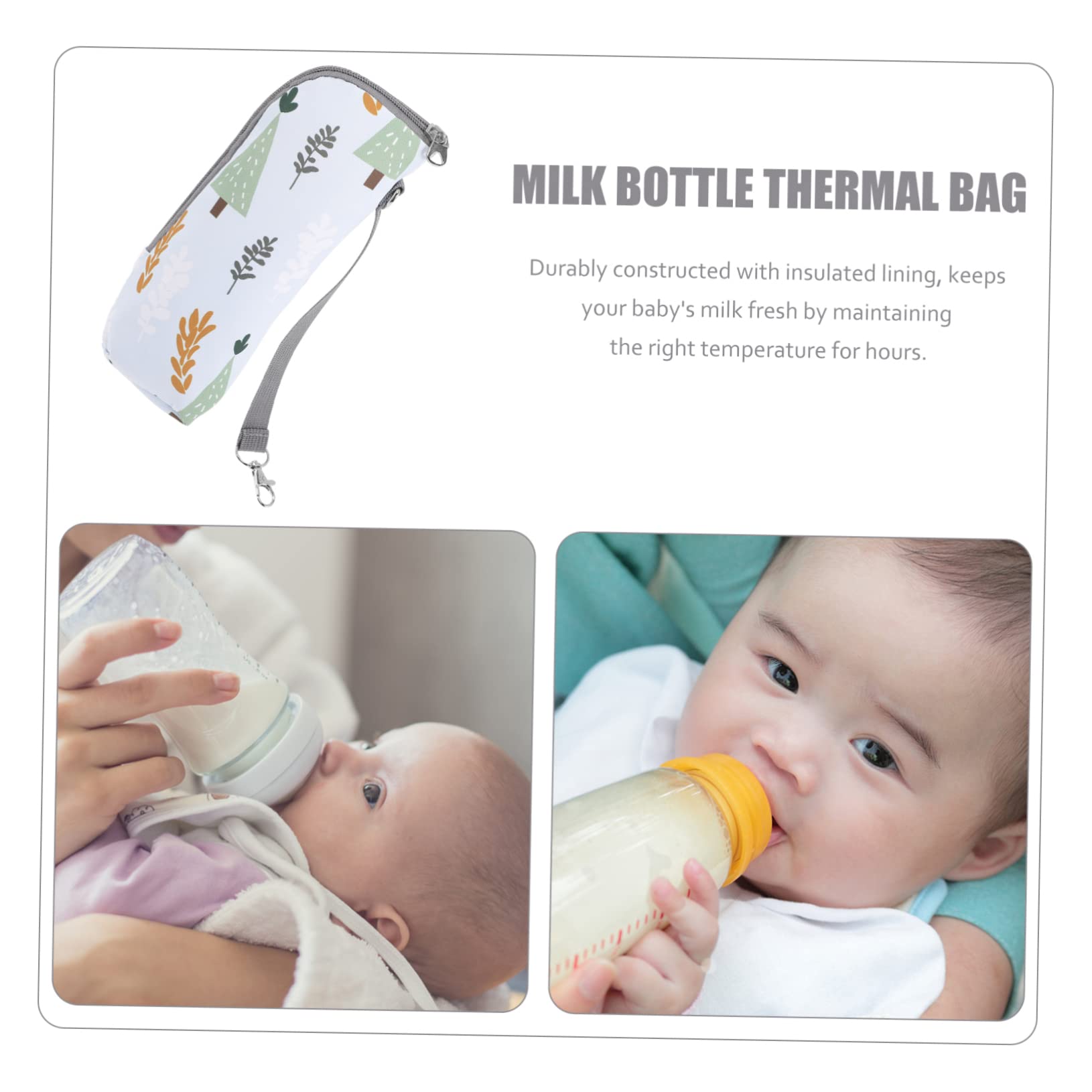 VICASKY 4piezas Bolsa Térmica para Biberones Portátil Aislante para Leche y Bebidas para y Paseos Accesorio Práctico para Mamás y Papás