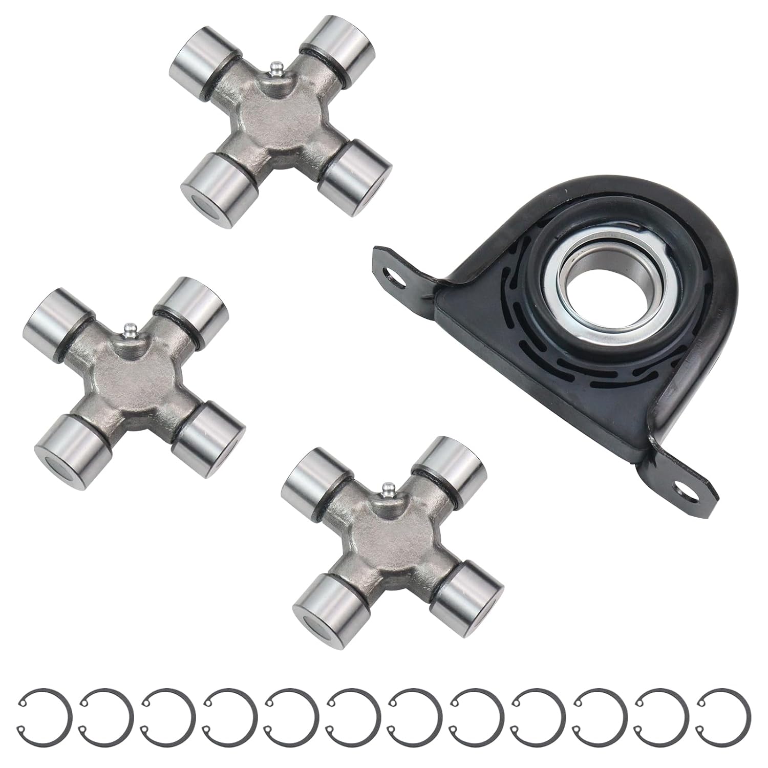 Driveshaft Carrier Bearing and U Joint Kit Compatible with Ford F250 Super Duty F350 Super Duty 1999-2010 HB88508