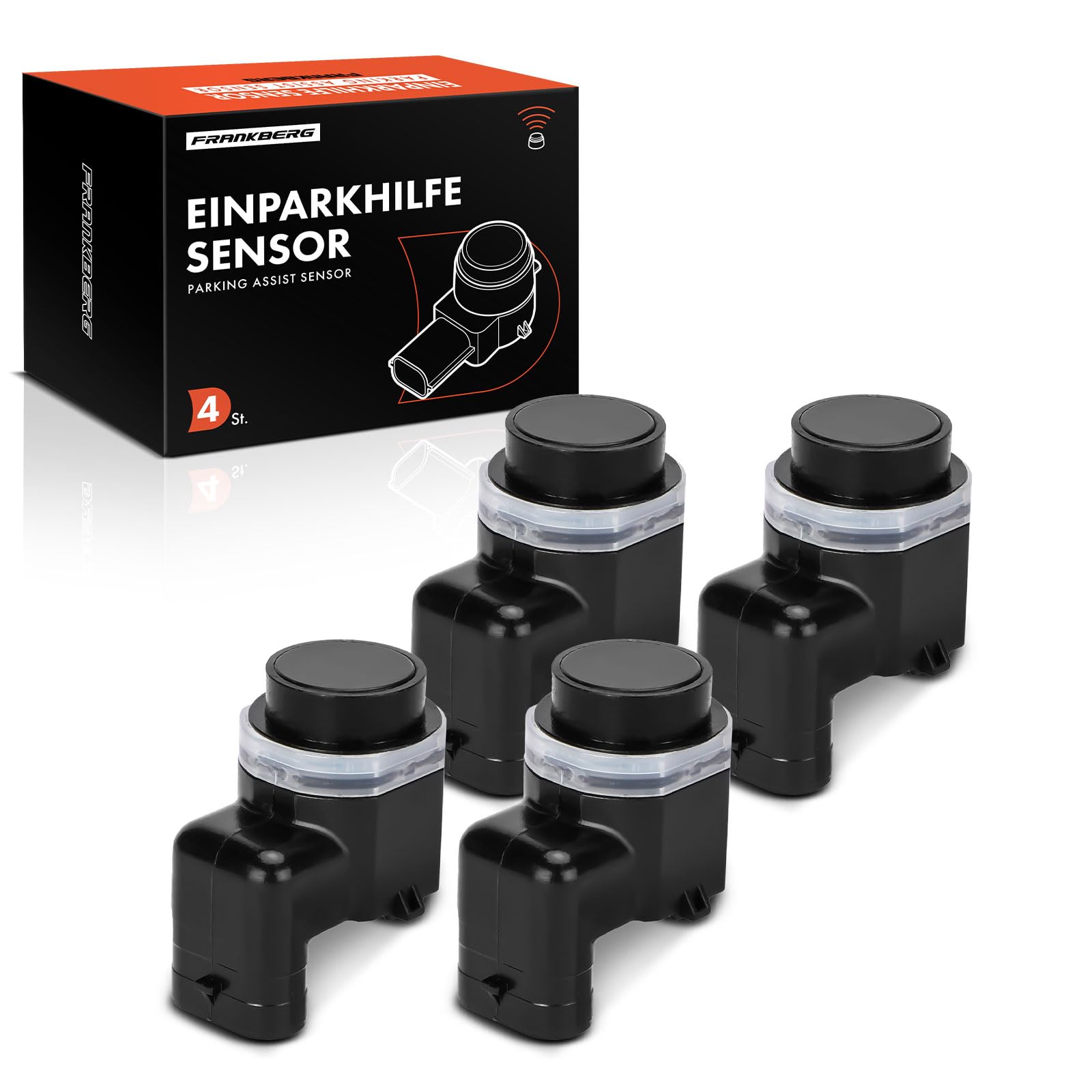 Frankberg 4x Parking Assit Sensor Front Rear Compatible with X3 E83 2.0L-3.0L 2006-2011 PDC Parking Assit Sensor X5 E70 3.0L-4.8L 2006-2013 X6 E71 E72 3.0L 4.4L 2008-2014 Replace# 66209139868