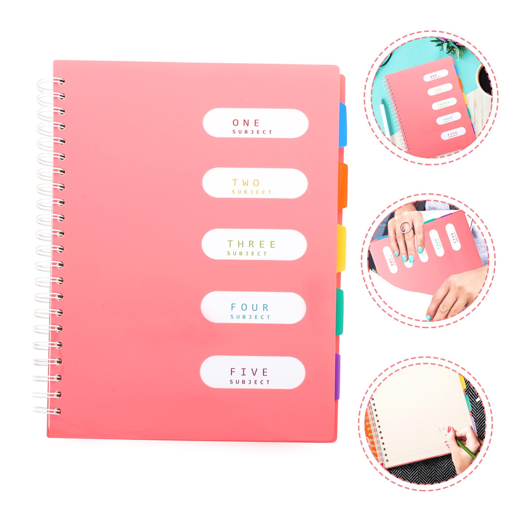 2 Pezzi Notebook Spirale Pagine Righe Taccuino Pratico Multiuso per Ufficio Scuola e Studenti Formato Portatile Leggero e Resistente