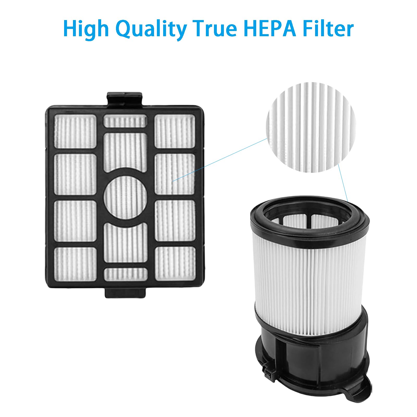 WIIYENA Filtre D'Aspirateur De Rechange Compatible Shark - Kit 1+3 Pour Robots IP3251 IP3251C IP3252 IP1251 Et Plus