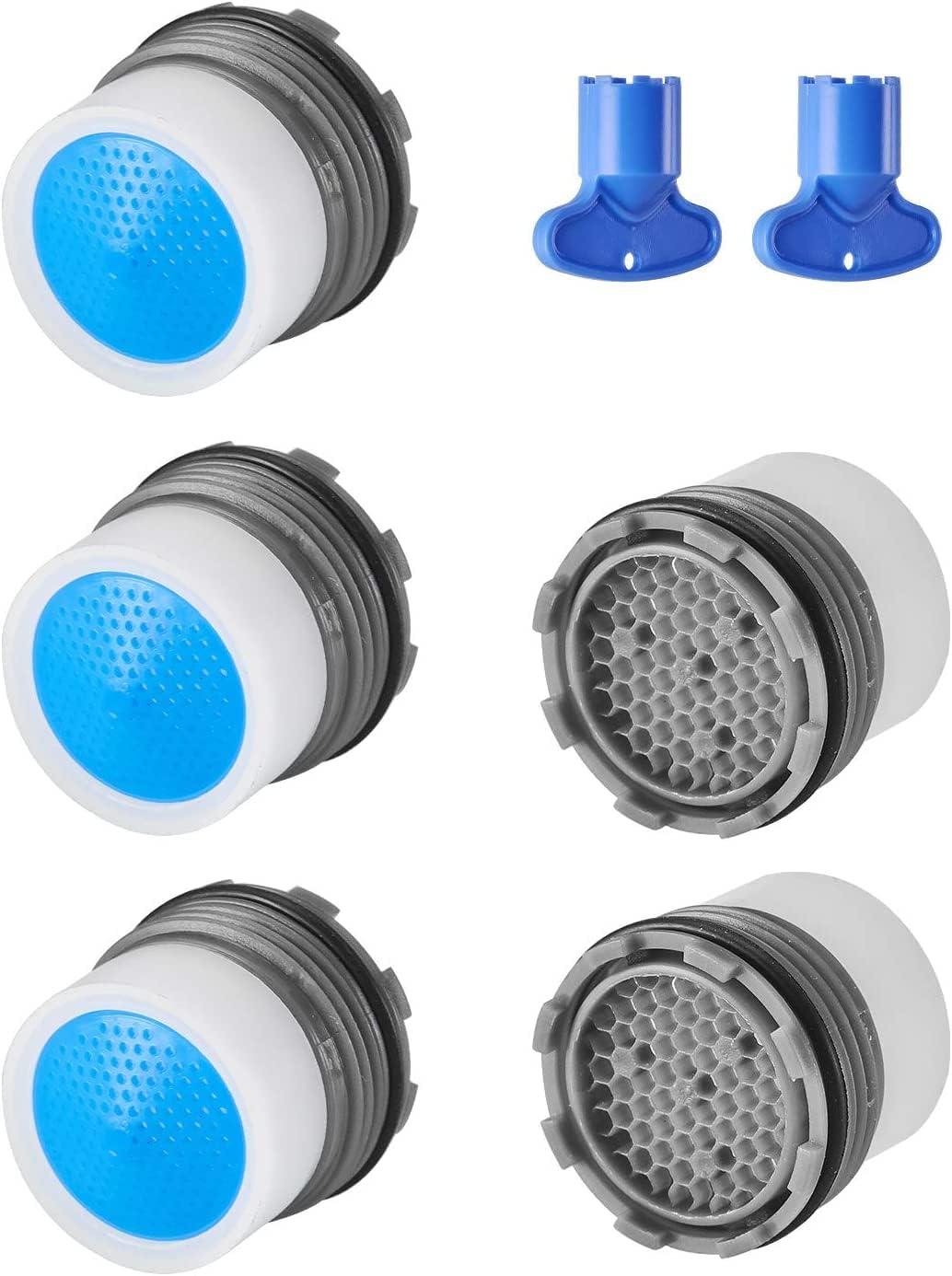 5 Pieces Faucet Aerator Insert Water Tap Aerators Faucet Flow Restrictor Replacement Parts for