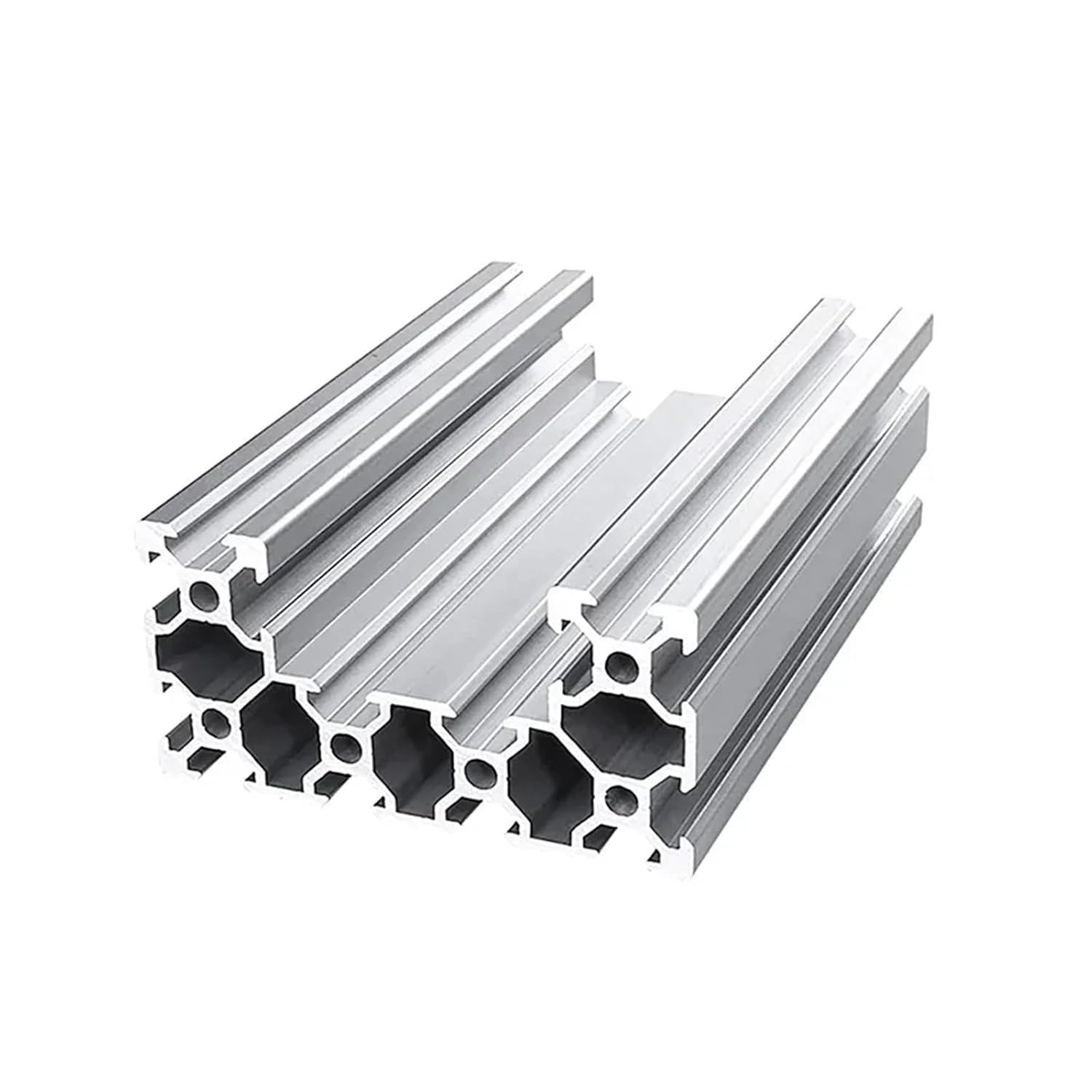 4080 C-Beam Aluminum Profile, Size 100-550mm Aluminum Extrusion(Black,500mm)