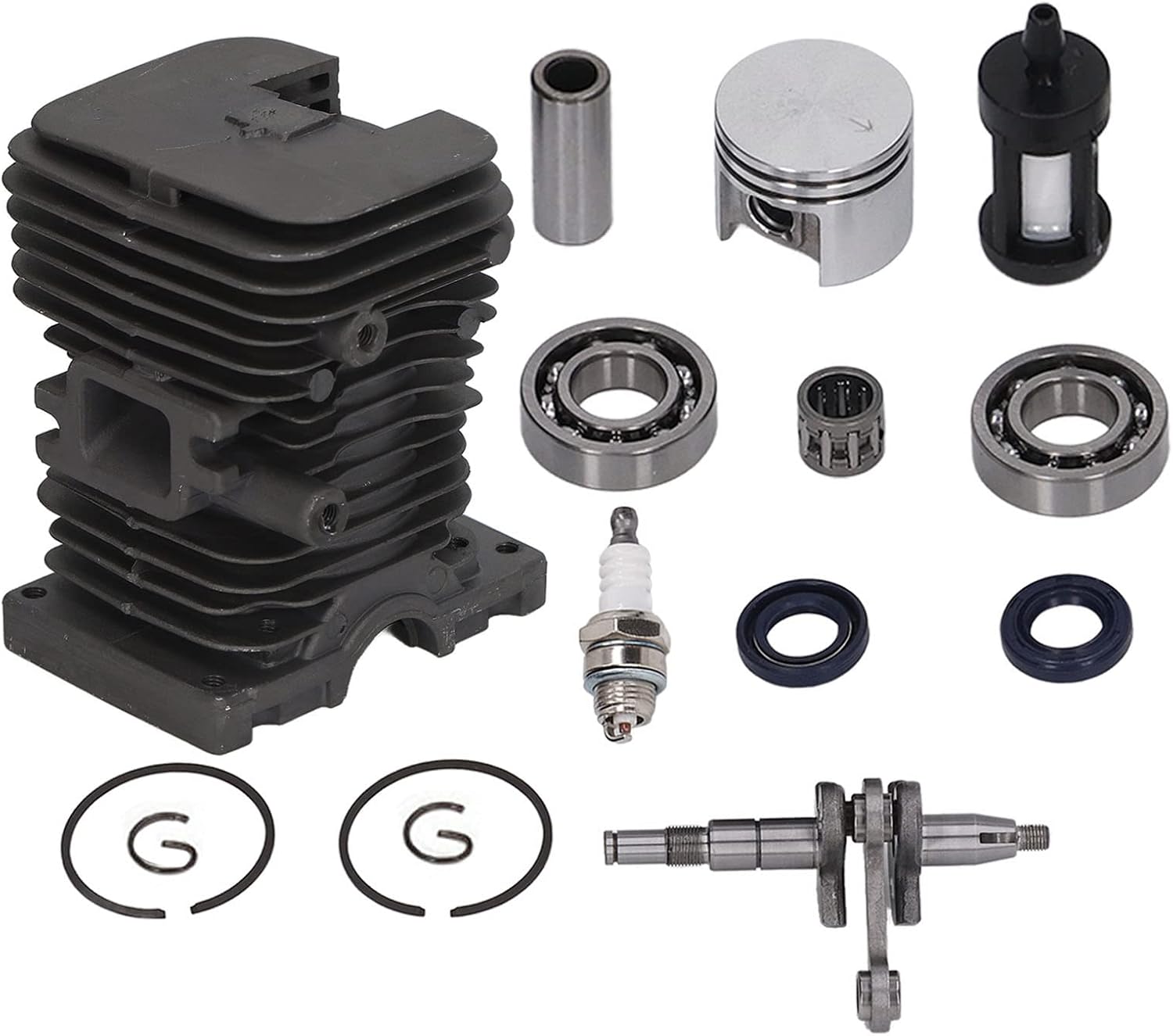 Sparking Plug Kit for MS180 MS170 017 018 Crankcase Replacement with Iron ABS Carburetor Kit for Forestry Livestock