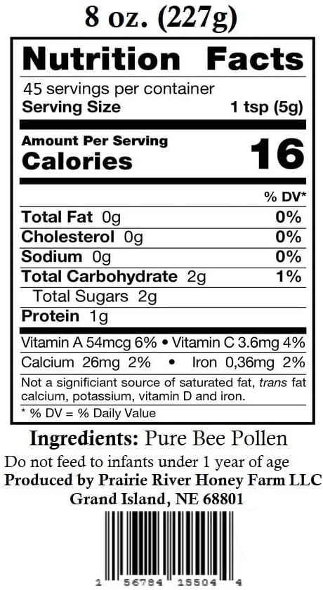 Miniatura 8 de Polen de abeja fresca Raw Nebraska Bee Polen 8oz tarro
