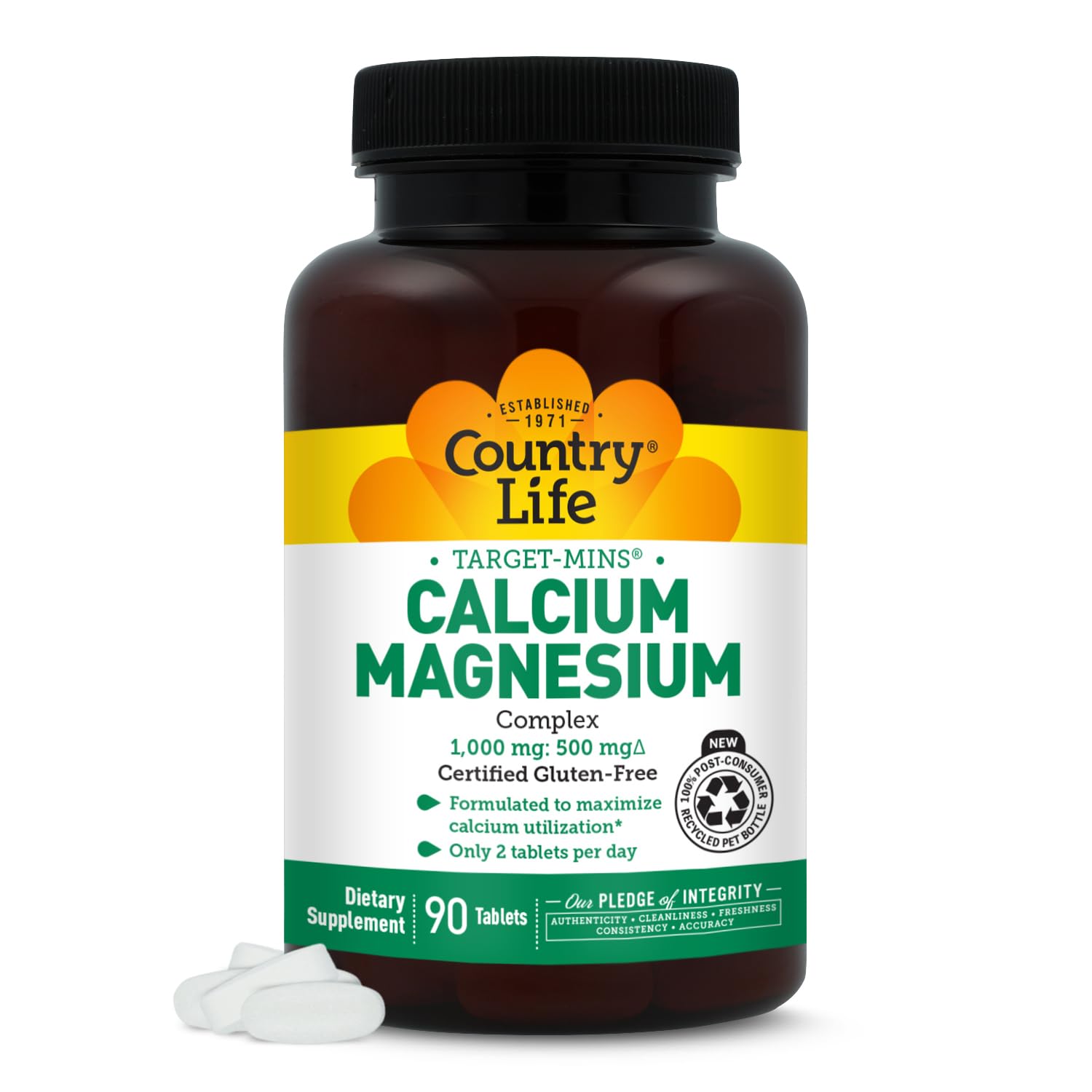 Country Life Target-Mins Calcium Magnesium Complex, 90 Tablets