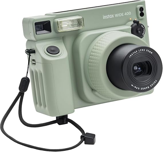 Fujifilm INSTAX Wide 400 Instant Camera (Sage Green) with Instax Wide Films (40 Sheets)