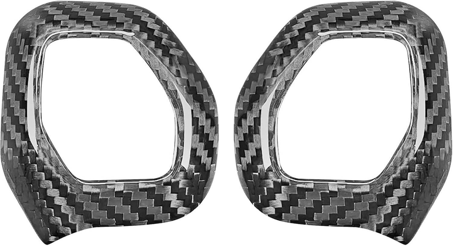 Compatible wth Ford Bronco 2021 2022 2023 Carbon Fiber Gear Shift Knob Cover Automotive Shift Lever Modified Decoration (Black)