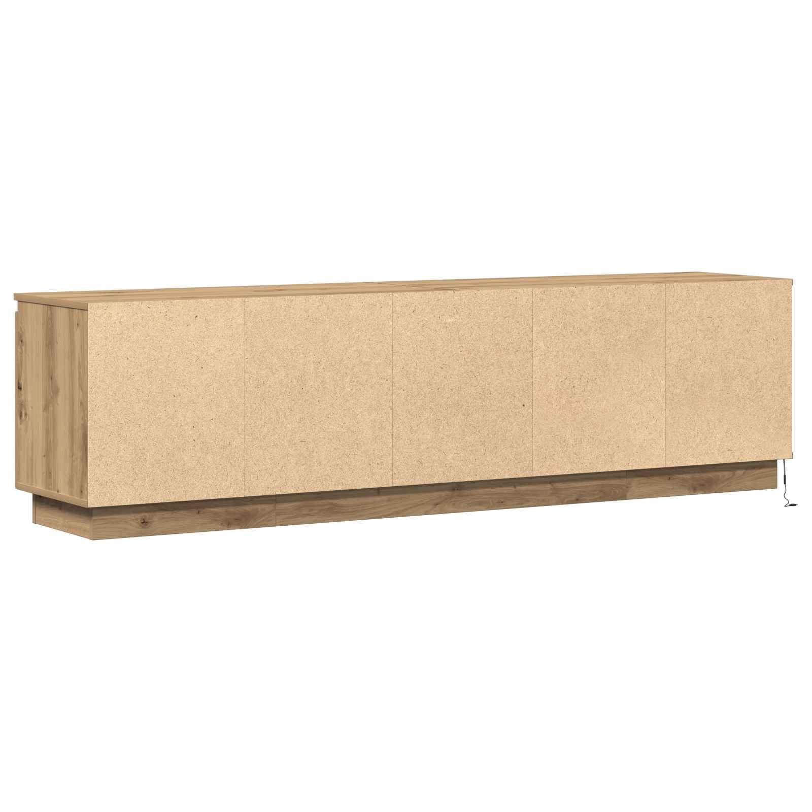 Madera resistente iluminación LED moderno Roble artisan 180 x 38 x 49 cm