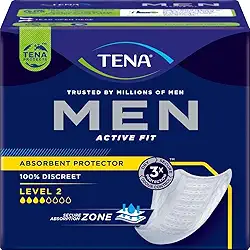 TENA Absorvente Protetor Masculino Tena Men Active Fit 10 Unidades