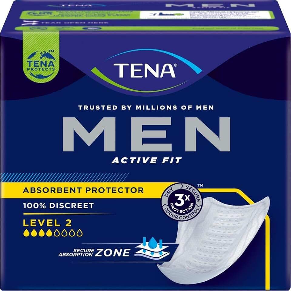 TENA Absorvente Protetor Masculino Tena Men Active Fit 10 Unidades