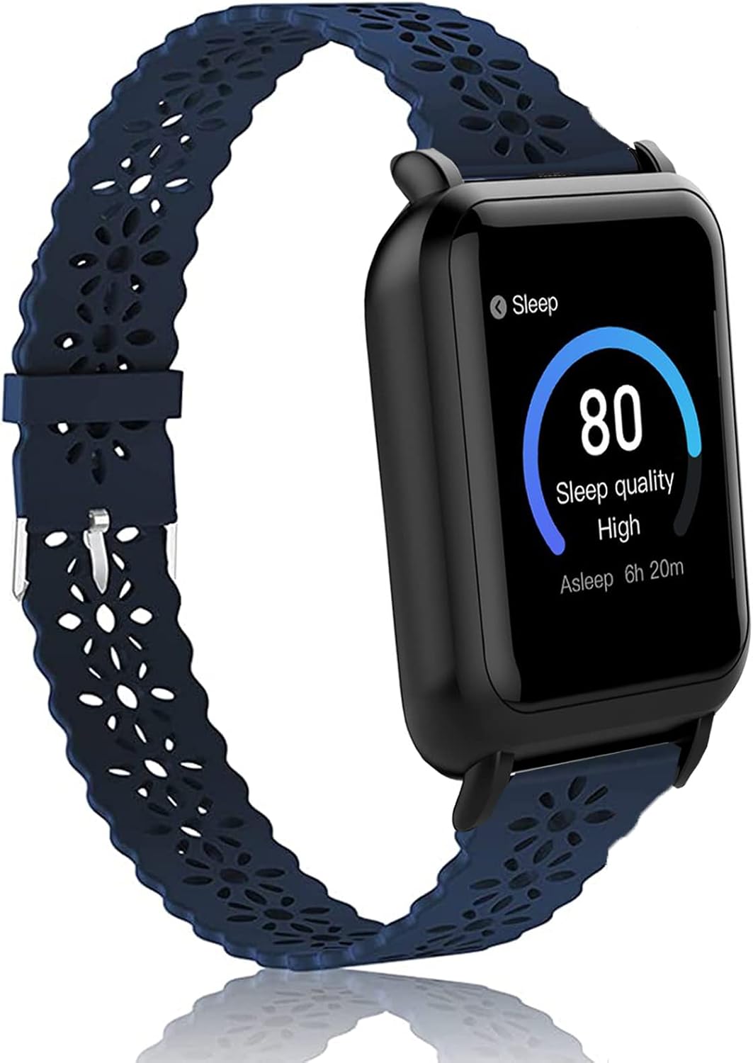 Lamshaw Compatible for 3Plus Vibe Plus Band, Silicone Lace Slim Thin Hollow-Out Replacement Straps Compatible with 3Plus Vibe Plus/Vibe +/Vibe Lite/Vibe Pro Smartwatch