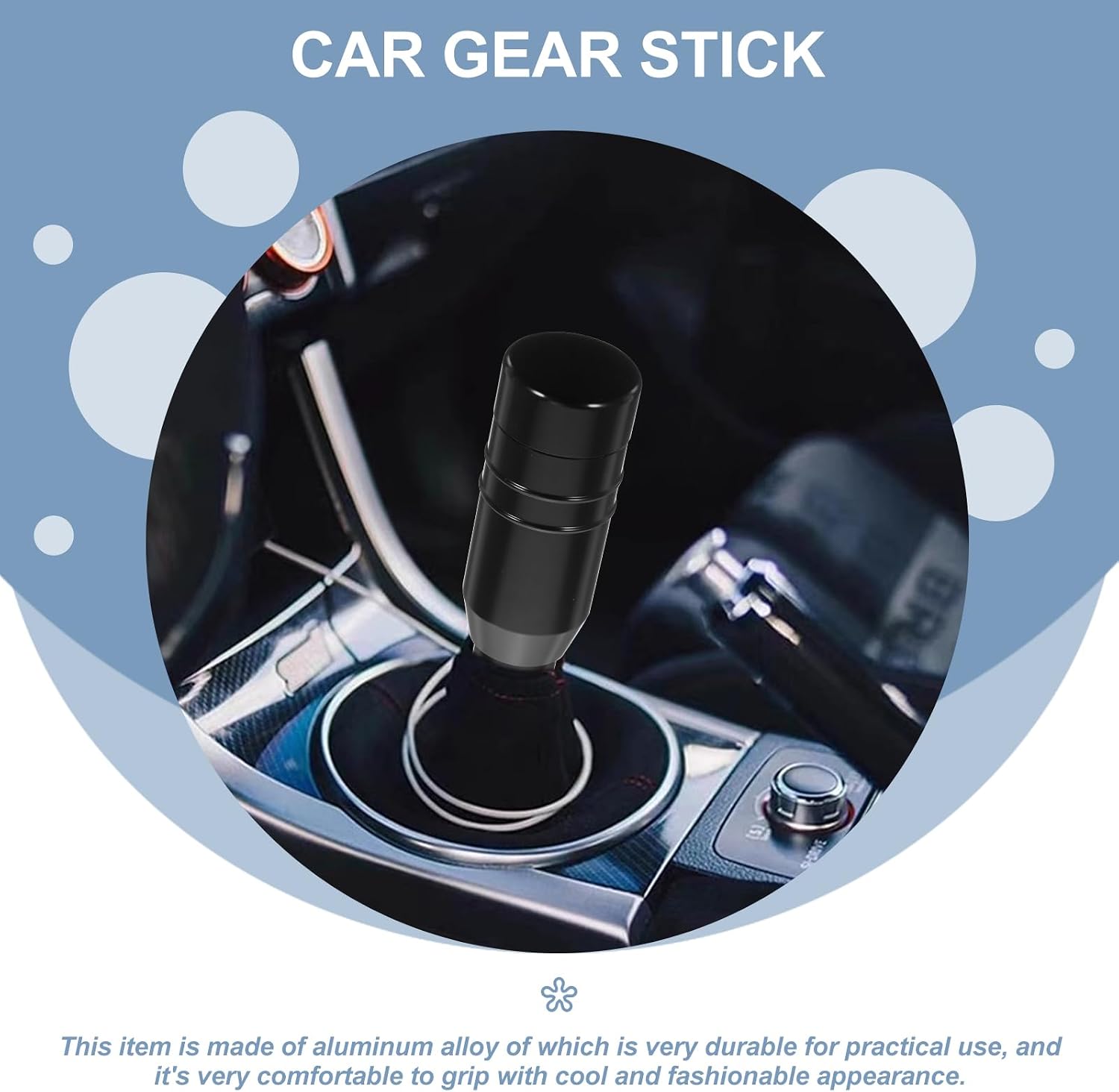 Gatuida Car Gear Shift Knob: Shifter Knobs, Aluminum Alloy Stick Automatic er Handle Heavy Weighted Fit Most Automatic Vehicle(Screw Color Random)