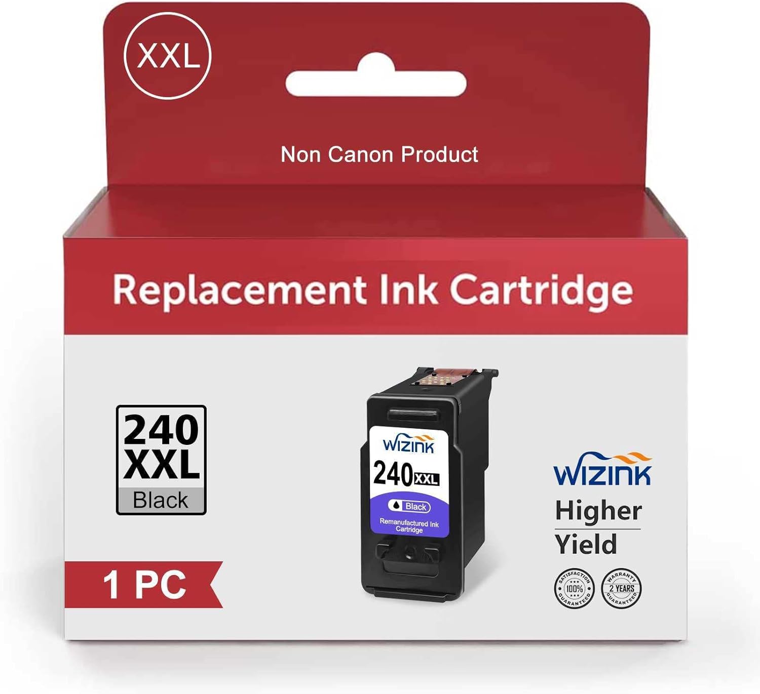 Ink Cartridges PG240 XXL XL Wzink for Cannon Printer Ink PG 240XXL