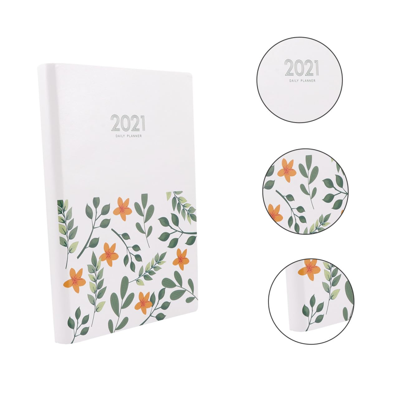 VILLCASE 3stücke Blumenmuster Kalenderbuch Mit Lesezeichen Leicht Und Tragbar Für Planung Notizen Und Tagebuchführung