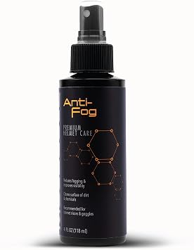 Molecule Helmet Anti-Fog Spray | Premium Helmet Care | Improves Visibility for Helmets, Visors, and Goggles | 4 Ounces