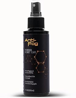 Molecule Helmet Anti-Fog Spray | Premium Helmet Care | Improves Visibility for Helmets, Visors, and Goggles | 4 Ounces