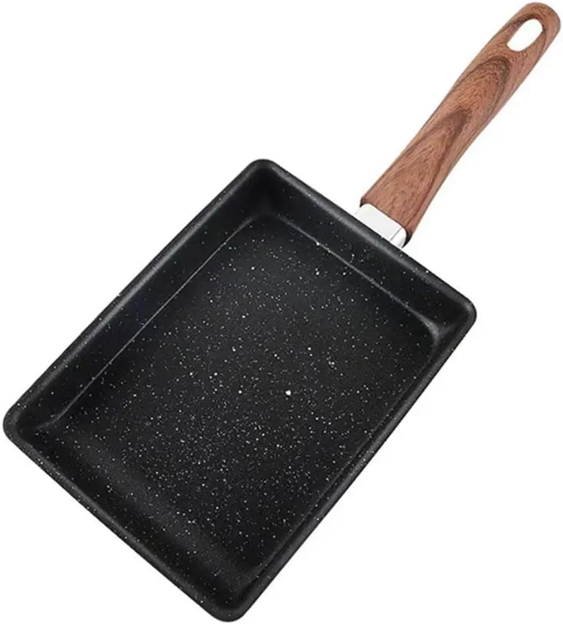 Square Non-stick Pan, Thick Omelette, Mica Stone Fried Egg, Home Flat Breakfast Cookware(A)