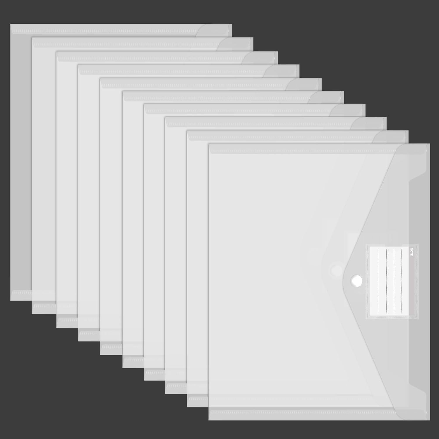 40er Pack Dokumententaschen A4 Transparent – Aufbewahrungshüllen Für Ordner Und Mappen