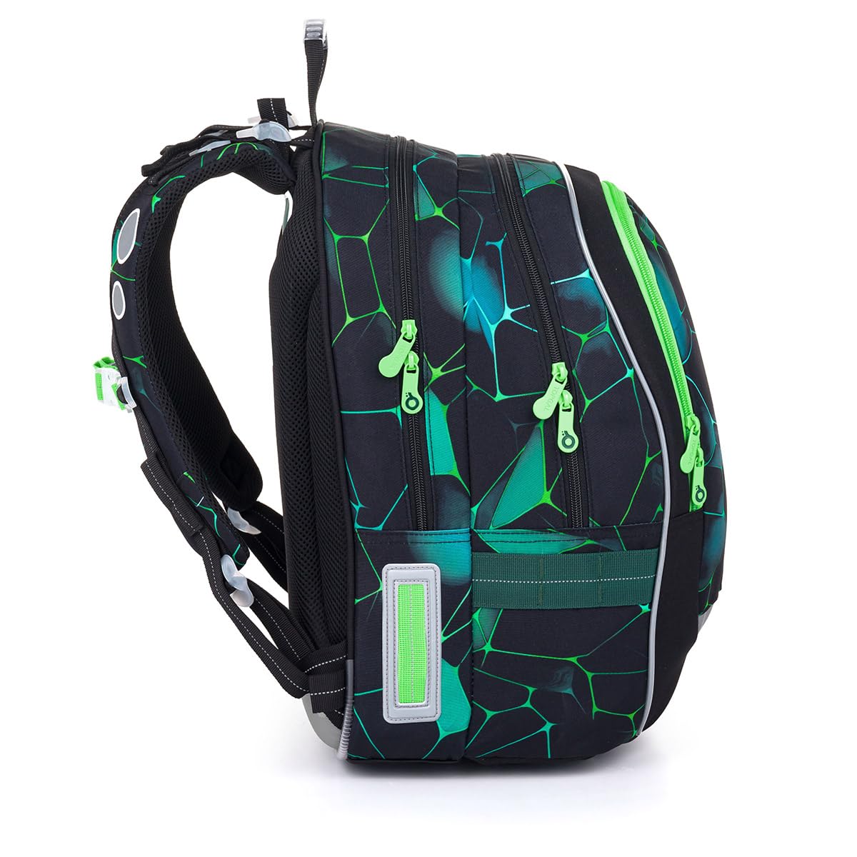 TOPGAL Schulrucksack für Jungen ab 2. Klasse, ergonomisch & leicht, wasserabweisend, mit reflektierenden Elementen, 26 L Schulranzen mit Brustgurt & Rückenpolsterung (Grün)