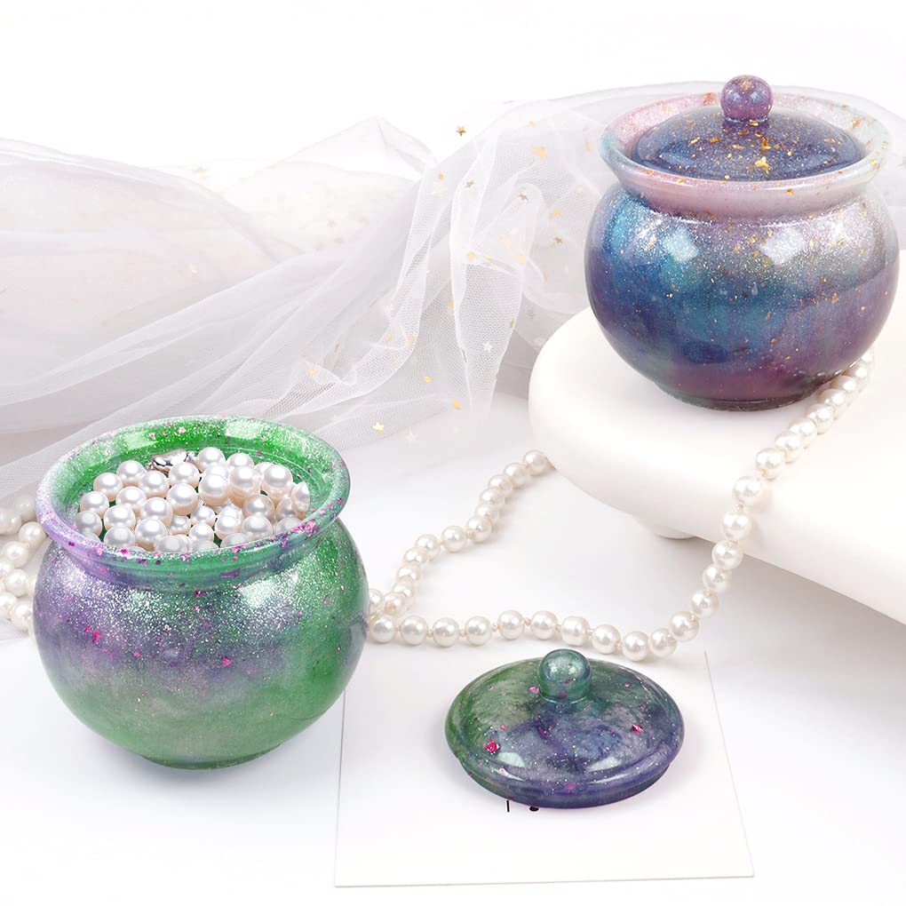 Stampi Per Resina Scatola Portagioie - Silicone, 11,5x11,5cm, Per DIY E Decorazione Casa