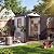 6x4 FT Outdoor Storage Shed with Floor, Plastic Resin Garden Shed with Window & Sloping Roof & Lockable Door for Patio Backyard Garden, Lawn Mower, Bike, Tool Storage