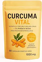 Curcuma Vital, Suplemento Natural com Açafrão-da-Terra e Pimenta Negra, 60 Cápsulas
