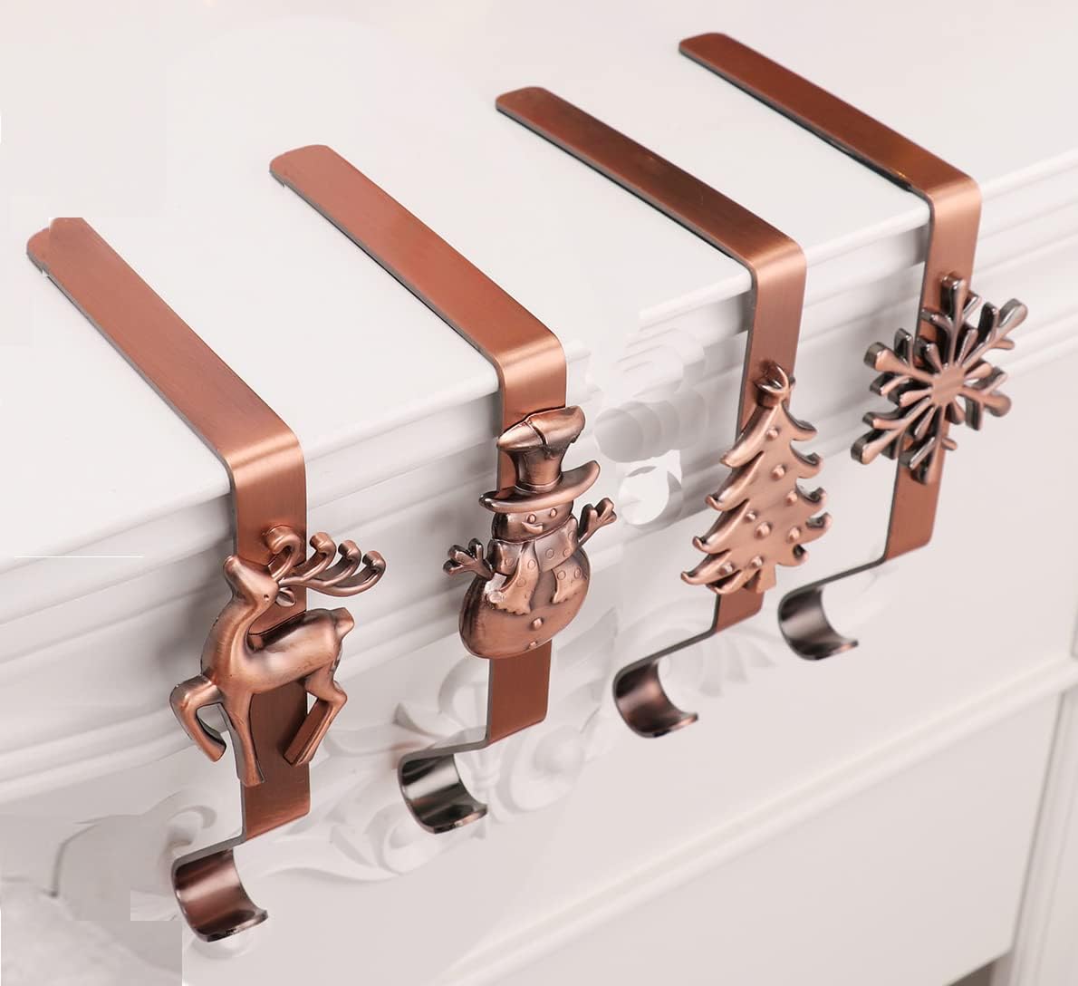 Christmas Stocking Holders for Mantel Set of 4 Christmas Stocking