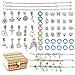 Produktbild Hubery 6-7 Jahre altes Mädchen Spielzeug Geschenk, Kinder handgemachte Kit 5-11 Jahre altes Mädchen Schmuck Armband Herstellung Kit 6-12 Jahre altes Mädchen DIY Schmuck Geburtstagsgeschenk