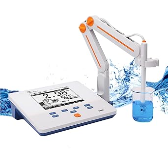 Benchtop Lab Conductivity Meter,Containing Conductivity,TDS,Salinity,Temp, Resistivity Measurement Modes,Accuracy 1.0% F.S.,500 Sets of Data Storage,Support for USB or RS-232 Communication.