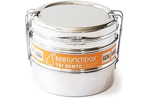 EcoLunchbox Tri Bento 3-Tier Stainless Steel Lunch Box